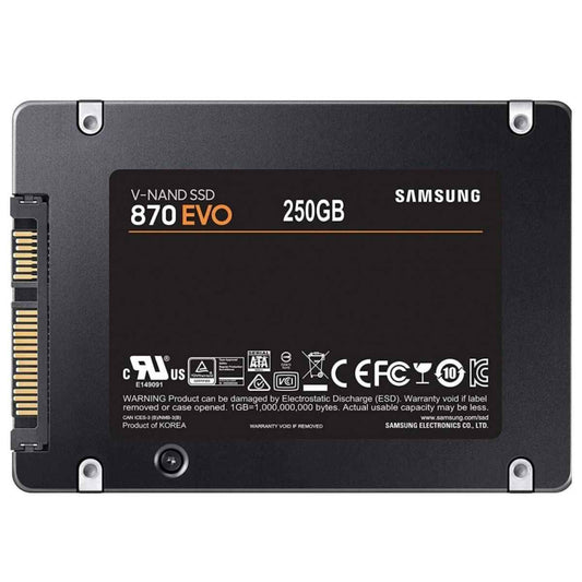 Samsung 870 EVO SATA III Internal SSD – Up to 4TB, 2.5" SSD, 560MB/s Read, 530MB/s Write