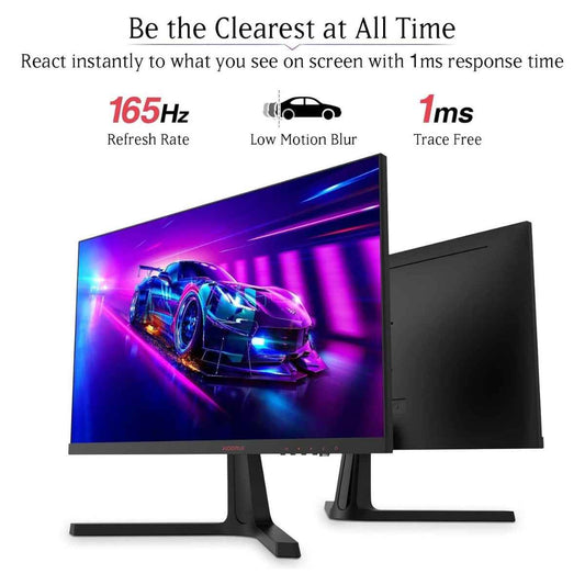 Koorui 24E4 Gaming Monitor – 24" FHD VA Display, 165Hz Refresh Rate, 1ms (MPRT), AdaptiveSync, 85% DCI-P3 Color Gamut