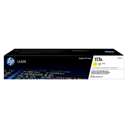 HP 117A Original Laser Toner Cartridge — Standard-Capacity Color & Mono Toners (Yellow-W2072A • Magenta-W2073A• Cyan-W2071A • Black-W2070A)