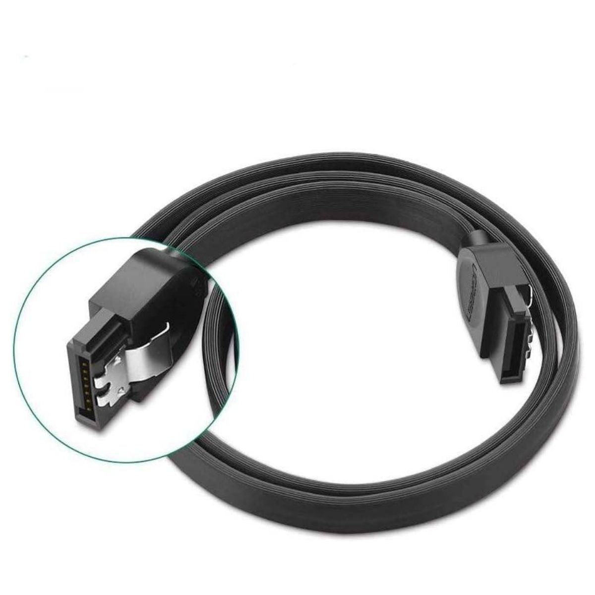 UGREEN SATA 3 Data Cable 0.5m | High-Speed SATA III 6Gbps Cable | Black | 30796