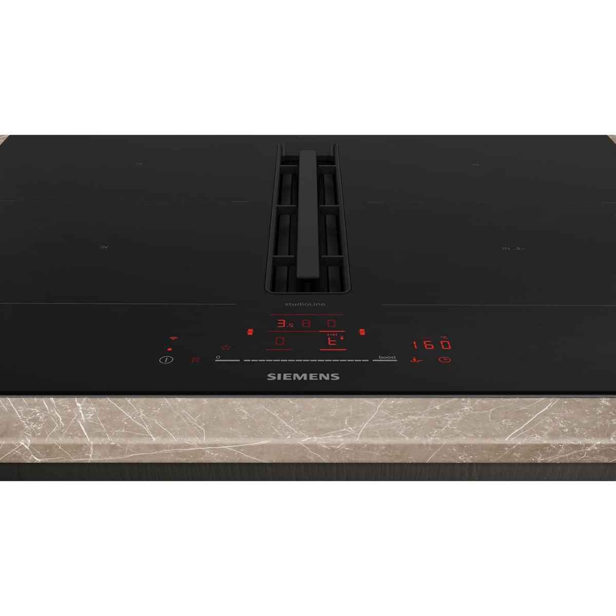 Siemens iQ500 ED777HQ26E Induction Hob – 70cm, Integrated Downdraft Ventilation, Home Connect