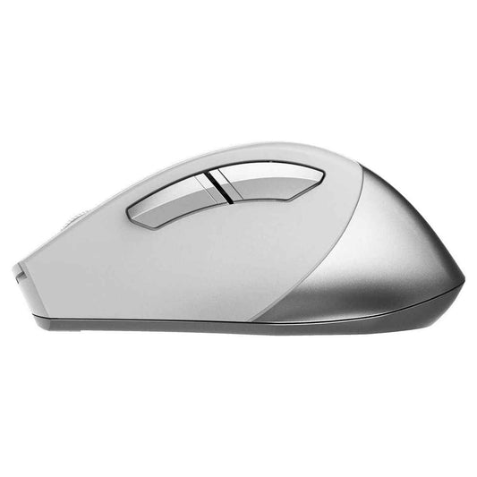 A4Tech Fstyler FB35 Wireless Bluetooth Mouse – Dual Mode (Bluetooth + 2.4G), Multi-Device, Ergonomic (Icy White)