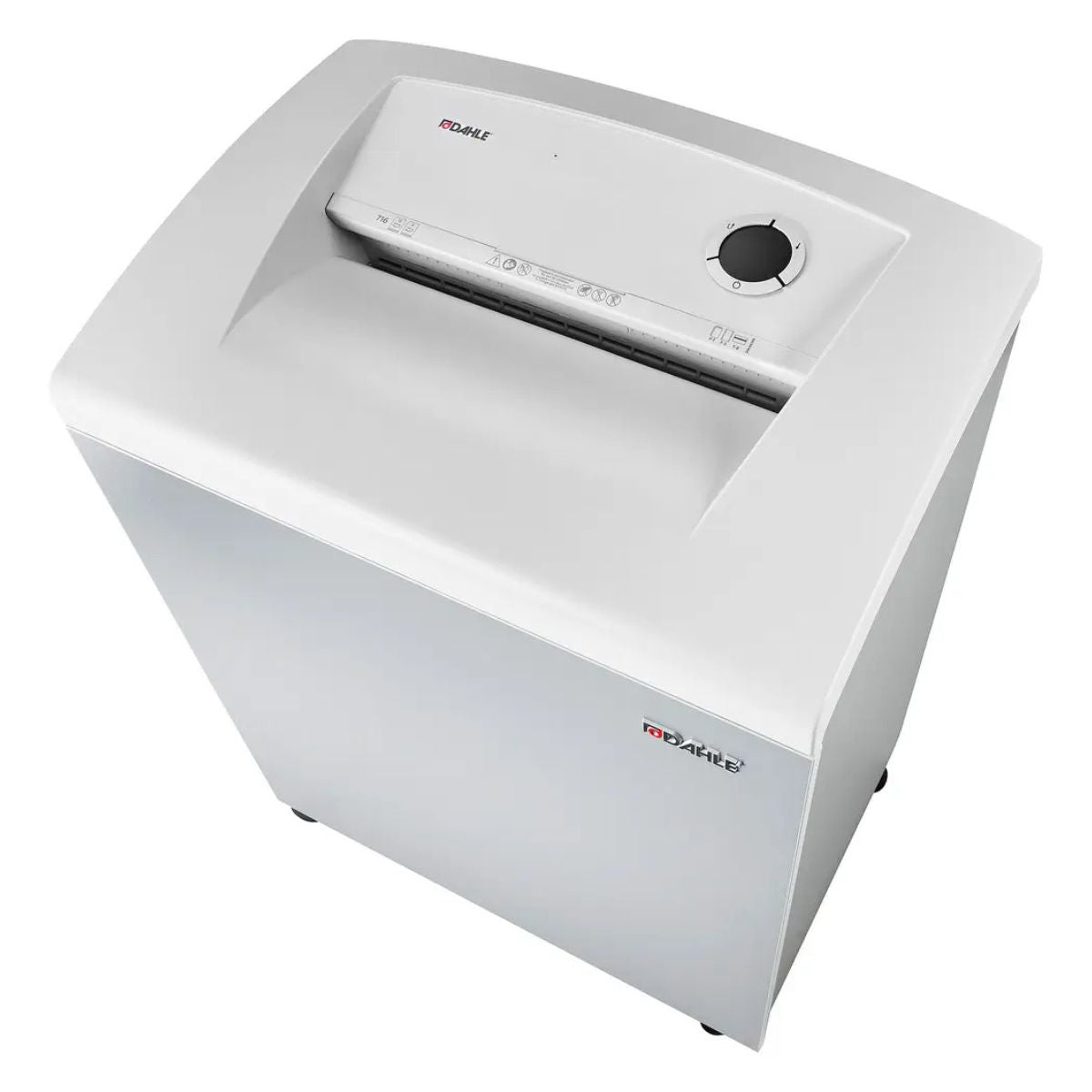Dahle Departmental Shredder Model 716 | Cross-Cut | Heavy-Duty Professional Document Shredder | 1 × 4.7mm Cross-Cut | White | DHL 40634-05244