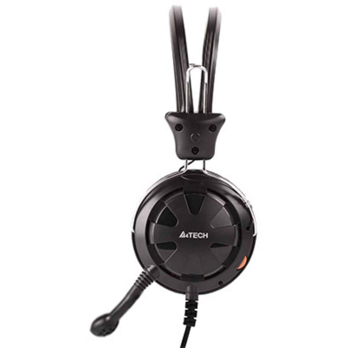 A4Tech HS-28i ComfortFit Stereo Headset – 40mm Driver, Noise Cancelling Mic, 3.5mm Jack, Black