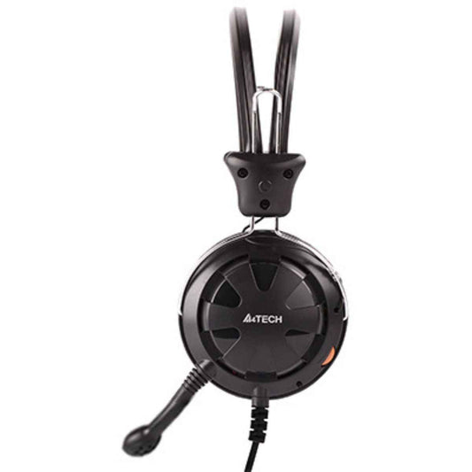 A4Tech HS-28i ComfortFit Stereo Headset – 40mm Driver, Noise Cancelling Mic, 3.5mm Jack, Black