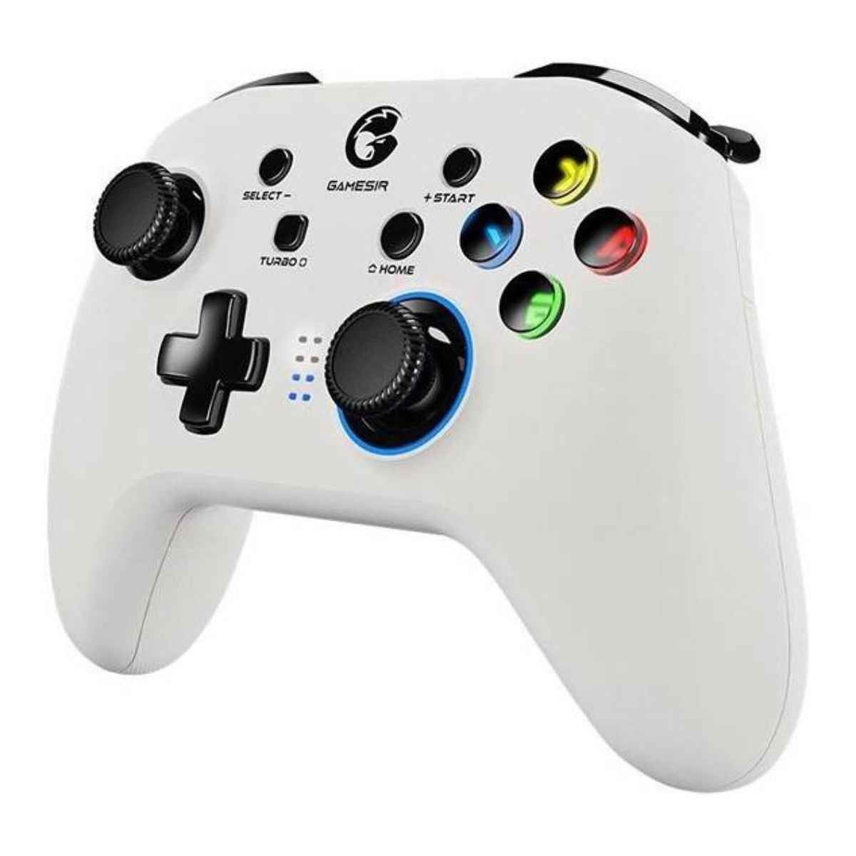 GameSir T4 Pro Wireless Game Controller Dual Shock, USB & Bluetooth, LED Backlight, Multi-Platform Gamepad (White) | T4PROW