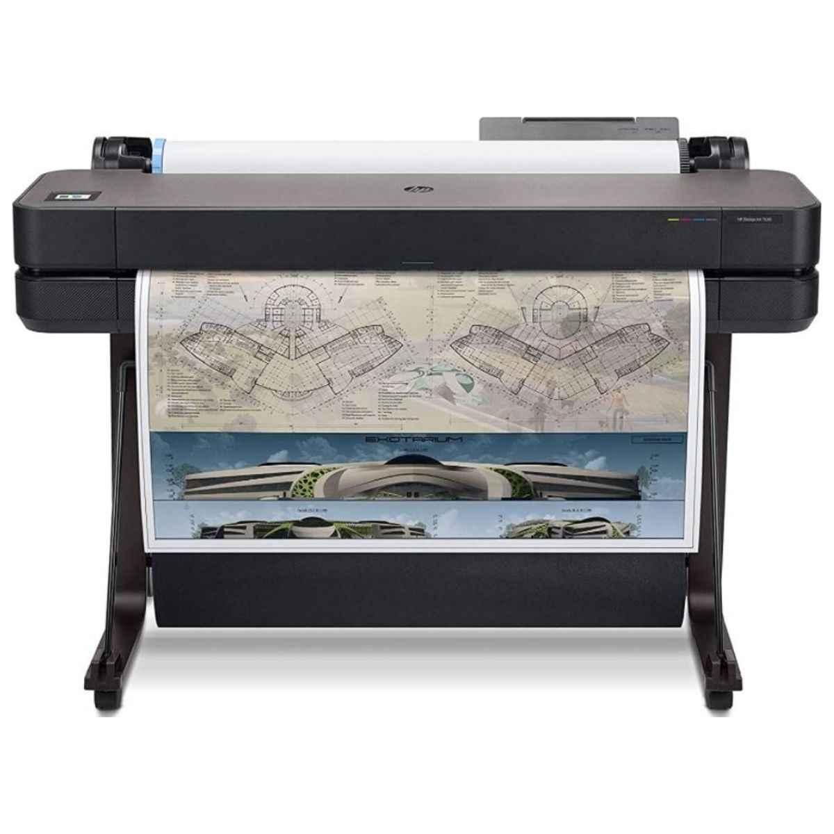HP DesignJet T630 36-inch Large Format Wireless Plotter Printer in Modern Office Design | 5HB11A