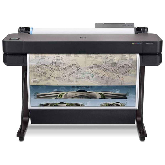 HP DesignJet T630 36-inch Large Format Wireless Plotter Printer in Modern Office Design | 5HB11A