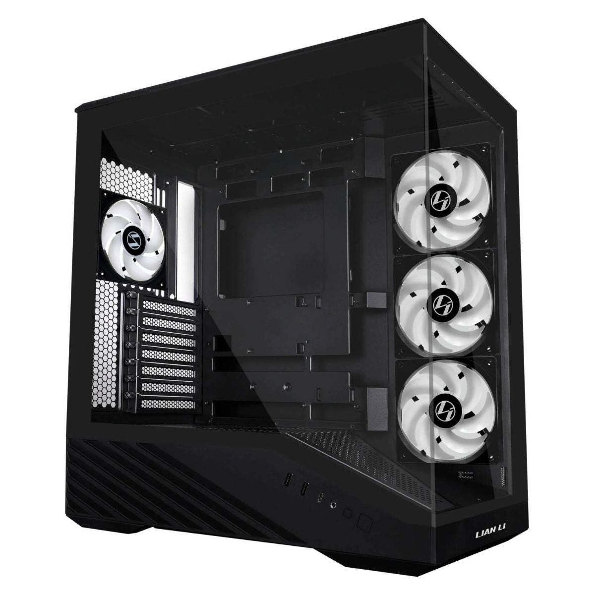 Lian Li Vector V100 Mid-Tower PC Case, 4x 120mm ARGB Fans, 360mm Radiator Support, Dual Tempered Glass