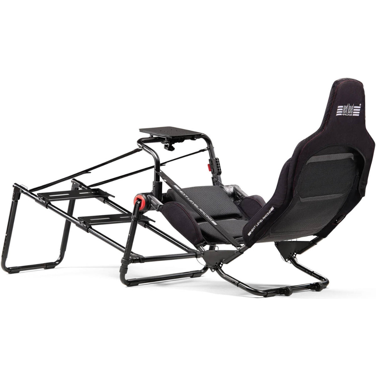 Next Level Racing Formula Lite Pro Cockpit, Direct Drive Wheels up to 10 NM, Adjustable Seat and High-quality Materials, Max User Weight Up to 1230 Kg, Attached on Roller Wheels, Black | NLR-S038