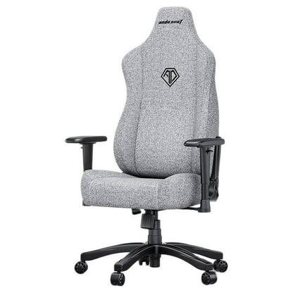 AndaSeat Novis L Gaming Chair | Linen Fabric | Ash Gray | 155–190cm | 5cm Raised Lumbar | AD23-L-01-G-F