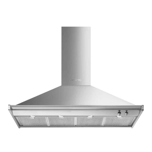 Smeg KD120HXE 120cm Classica / Opera Chimney Cooker Hood – Stainless Steel Wall, Decorative Hood