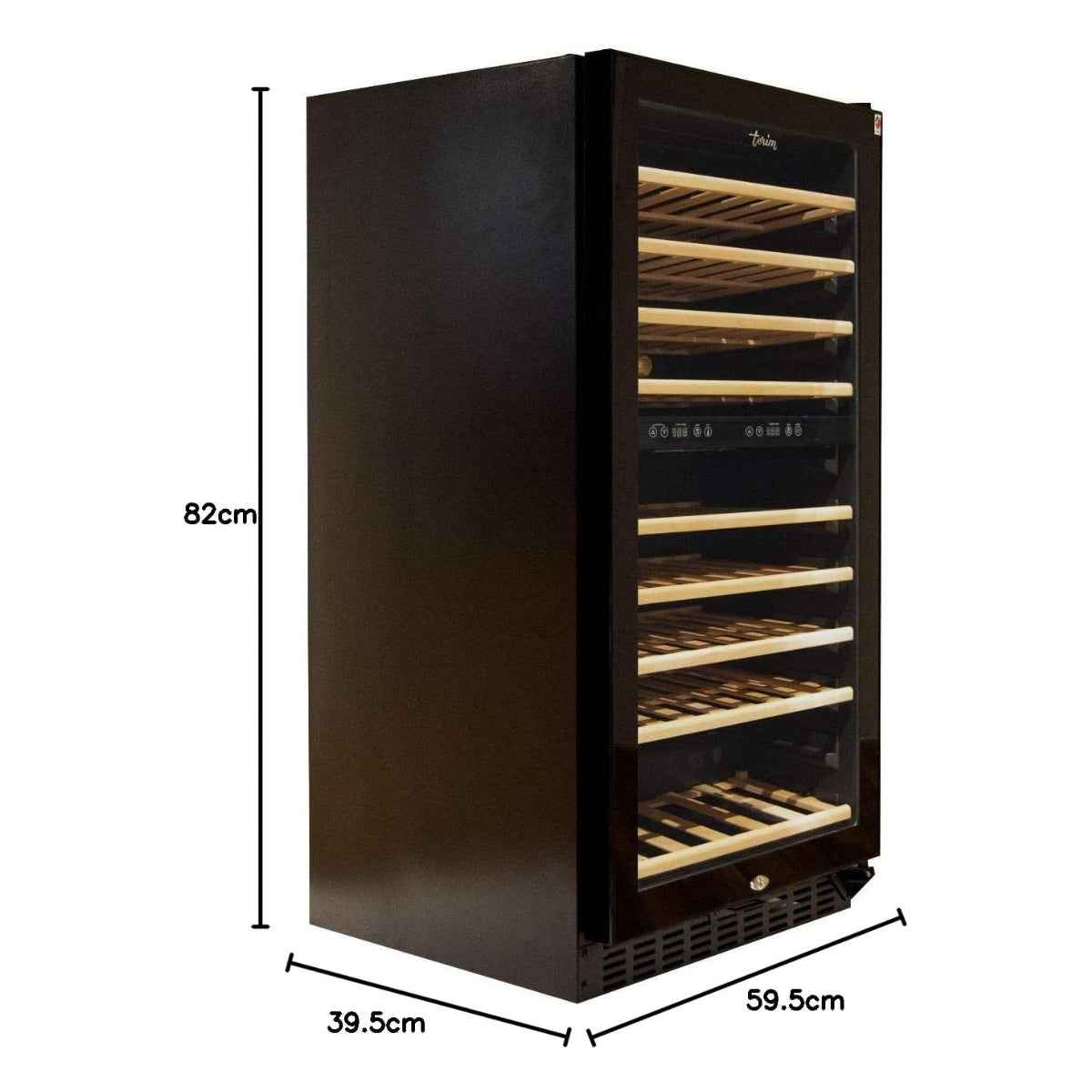 Terim Beverage Cooler TERBC76DZ – 76 Bottle Capacity / 225L, Dual-Temperature Zone, Black Finish Stylish, High-Capacity Beverage Storage for Homes, Bars & Lounges