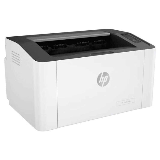 HP Laser 108a Printer, Single Function Mono Laser Printer, Hi-Speed USB 2.0, Up to 21 PPM Print Speed, 150-Sheet Input Tray, White | 4ZB79A