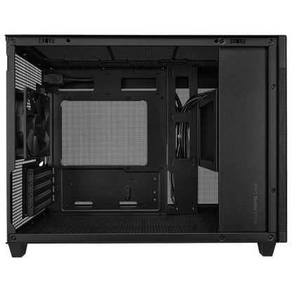 Asus Prime AP201 Tempered Glass MicroATX Computer Case, Removable Dust Filter, Up to 360mm Radiator Support, Up to 4 Fans, Black | 90DC00G0-B39010