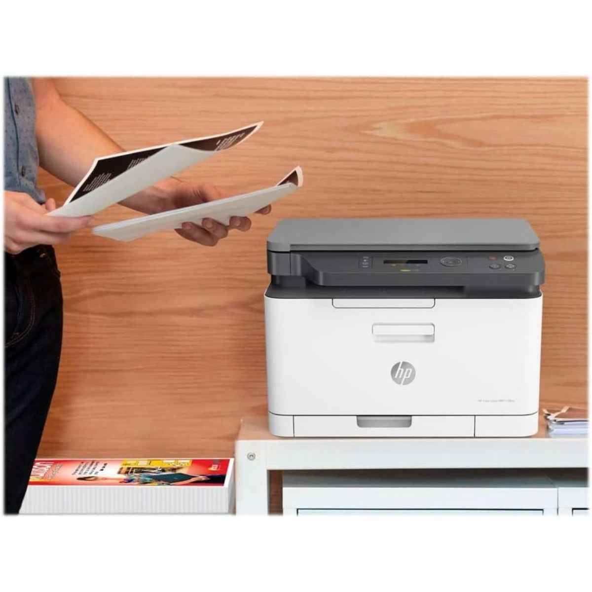 HP Color Laser MFP 178nw Multifunction printer color laser A4 210x297mm original A4 Letter media up to 18 ppm, copying up to 18 ppm, printing 150 sheets USB 2.0, LAN, WiFi