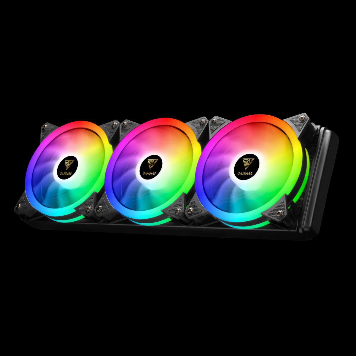GAMDIAS CHIONE P2-360R RGB AIO Liquid CPU Cooler | 360mm Radiator | Triple ARGB Fans | 250W TDP | Mirror Finish Pump | 16321-00900-00000-G