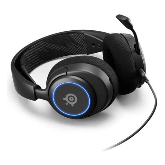 SteelSeries Arctis Nova 3 Multi-System Gaming Headset | Hi-Fi Drivers | 360° Spatial Audio | RGB | ClearCast Gen 2 Mic | PC/PS5/PS4 | Black | 61631