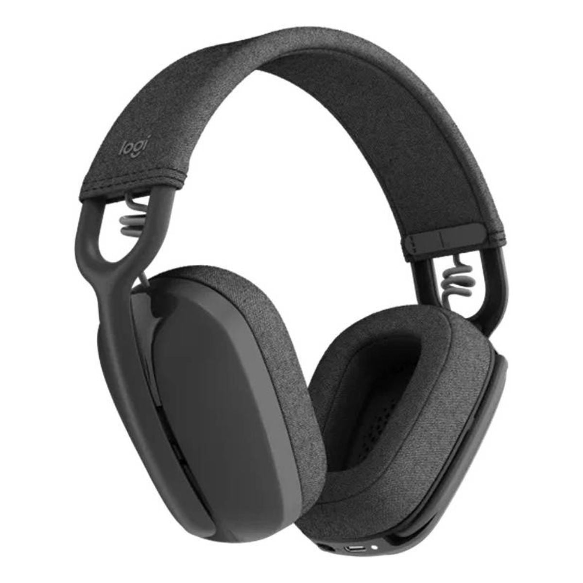 Logitech Zone Vibe 100 Wireless Headset | 40mm Drivers | Bluetooth | Up to 30m Range | Flip-to-Mute Mic | 20H Battery | USB-C | Black | 981-001213