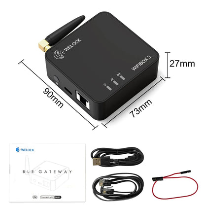 WeLock WiFi Gateway for Smart Locks – Remote Unlock Bridge &amp; Smart Control Hub, App Connectivity, White | WIFIBOX3