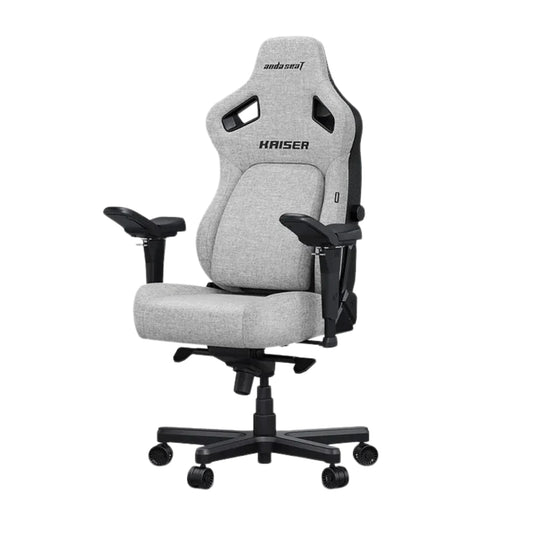 AndaSeat Kaiser 4 Series XL – Premium Gaming Chair (Linen Fabric, Grey)