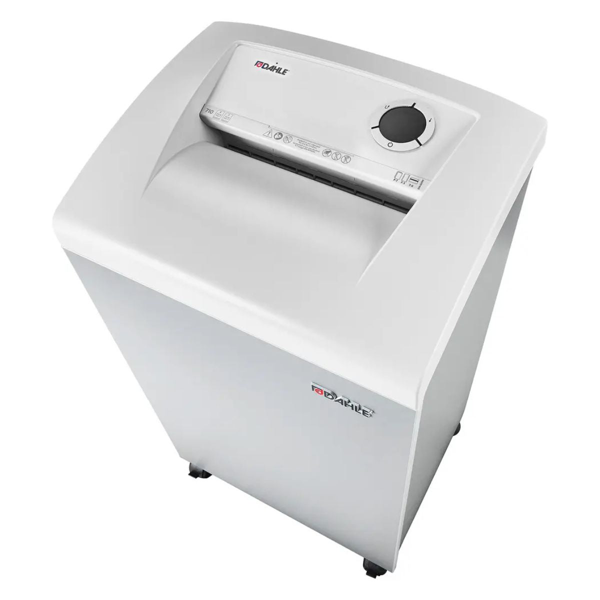Dahle Departmental Shredder Model 710 | Cross-Cut | Heavy-Duty Professional Document Shredder | 86.5 × 54.5 × 43.5 cm | White | DHL 40434-06968