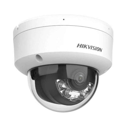 Hikvision DS-2CD1143G2-LIU 4MP Fixed Dome IP Camera with Smart Hybrid Light, 2.8mm Lens, Built-in Microphone &amp; AcuSense AI, IP67 &amp; IK08 Protection