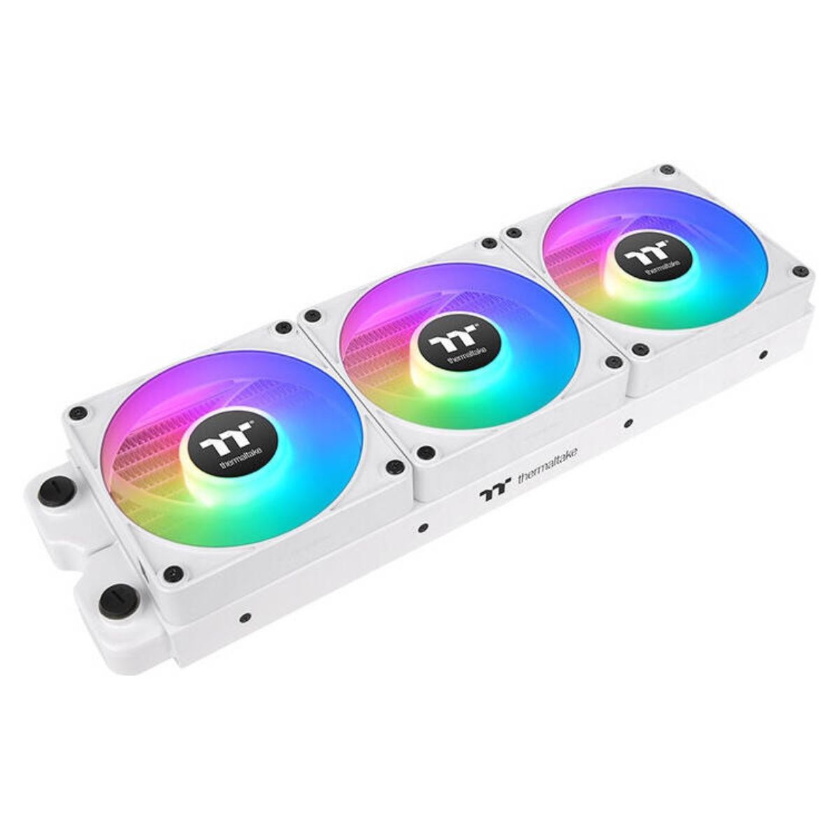 Thermaltake CT140 EX Reverse ARGB Sync PC Cooling Fan | 140mm | Reverse Blades | 1800 RPM | 94.95 CFM | Hydraulic Bearing | 3-Pack | Snow | CL-F195-PL14SW-A