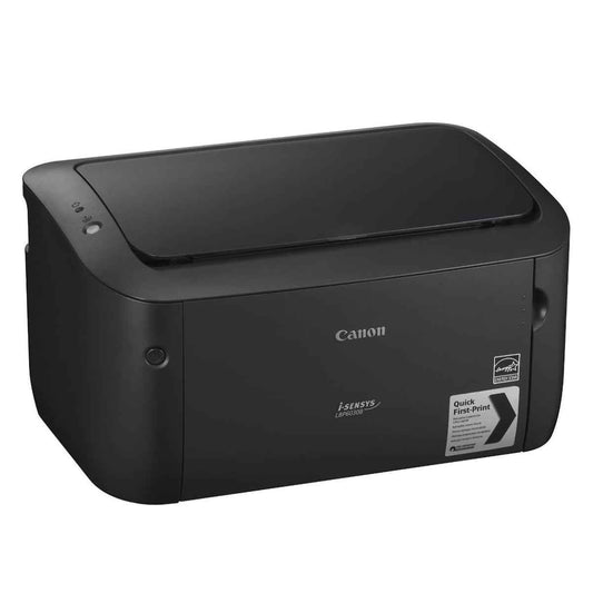 Canon i-SENSYS LBP6030B Mono Laser Home/Office Printer + 2 Black Toner Cartridges – A4, Print Only, 18 ppm, 300 × 300 dpi, USB, Compact Design, Black | 8468B042