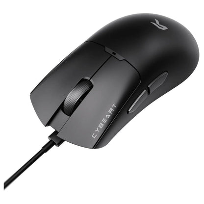 Cybeart Ghost Wired Gaming Mouse – 1000Hz, 49g Ultra-Light, RGB, 12,800 DPI (Black | MC-GHOST-CYB01)