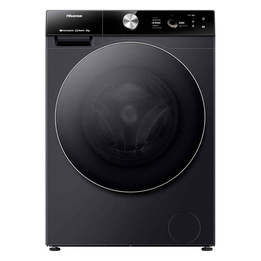 Hisense WF7S1247BB  12 kg Smart Front-Load Washing Machine – 1,400 rpm, Black Finish