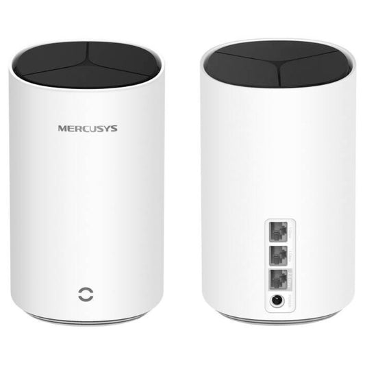 MERCUSYS Halo E85X 2 Pack Whole Home Mesh Wi-Fi 6 System | AX3000 Dual-Band | 2402Mbps 5GHz + 574Mbps 2.4GHz | 2.5Gbps + 2× Gigabit Ports | 150+ Devices | 460m² Coverage | 2-Pack