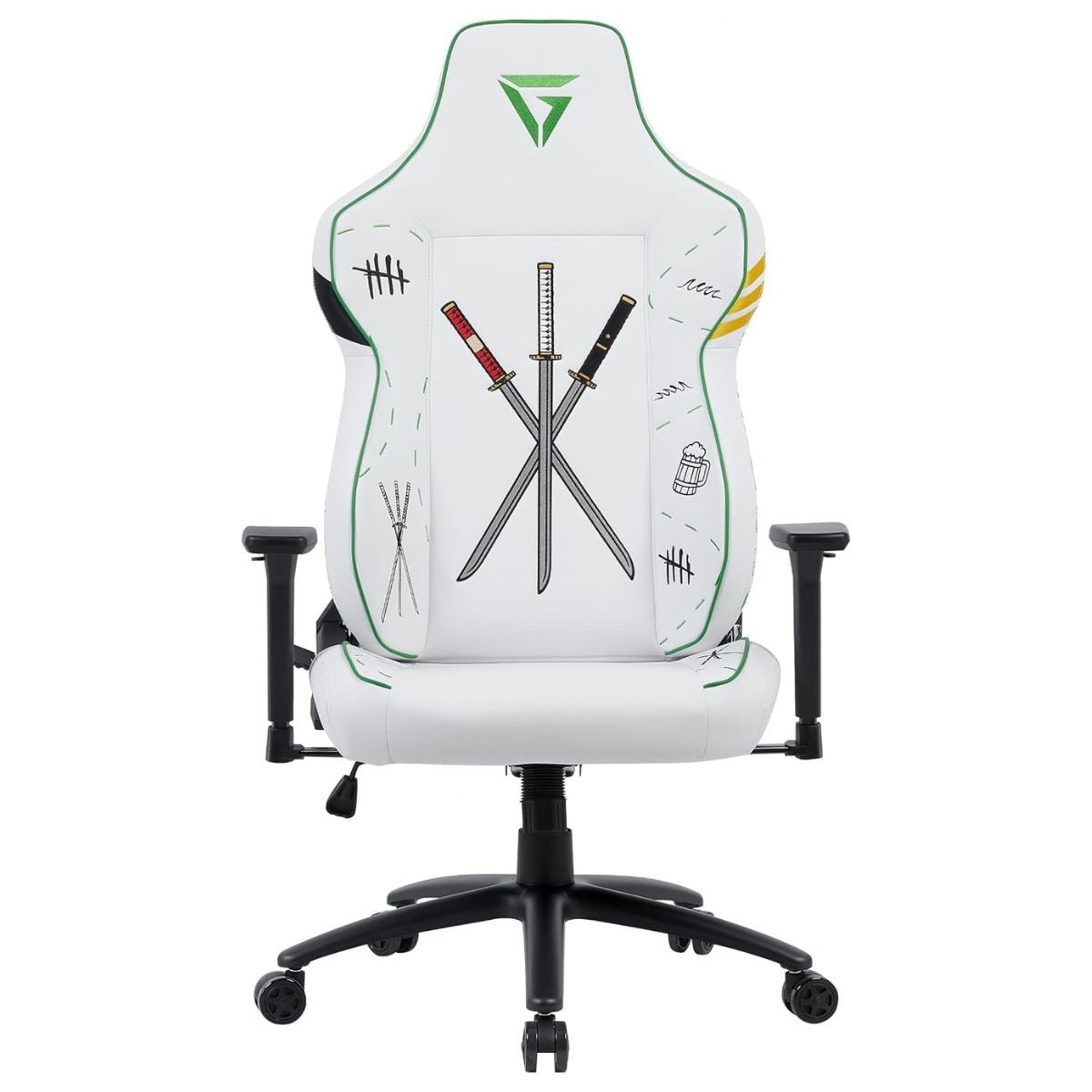 GamerTek Quest Conqueror Zoro Edition Gaming Chair | PU & Fabric | 4D Armrests | Recline | 150kg Capacity | RT00010