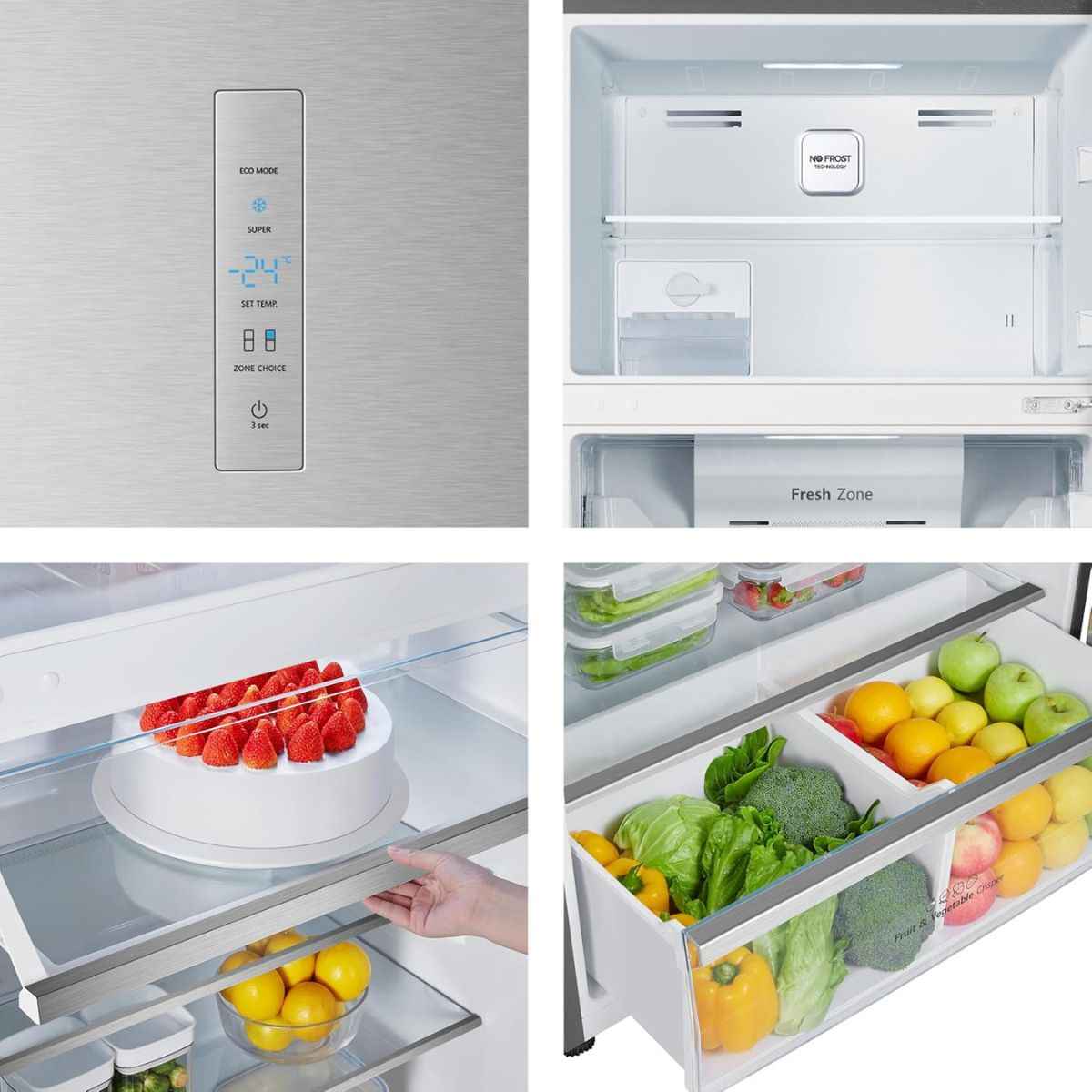 Hisense 729L Gross / 557L Net Top Mount Refrigerator –  RT3N729NBI, Total No Frost & Inverter Compressor