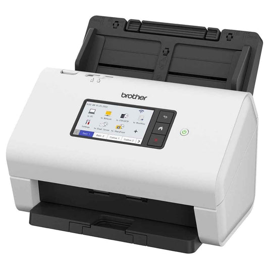 Brother ADS-4900W Professional Desktop Document Scanner, 60ppm Scanning Speed, Up to1200x1200 DPI Resolution, 4.2" Touchscreen, Auto Doc Feeder, USB 3.0, Wi-Fi & Network | 5WDE0A00173