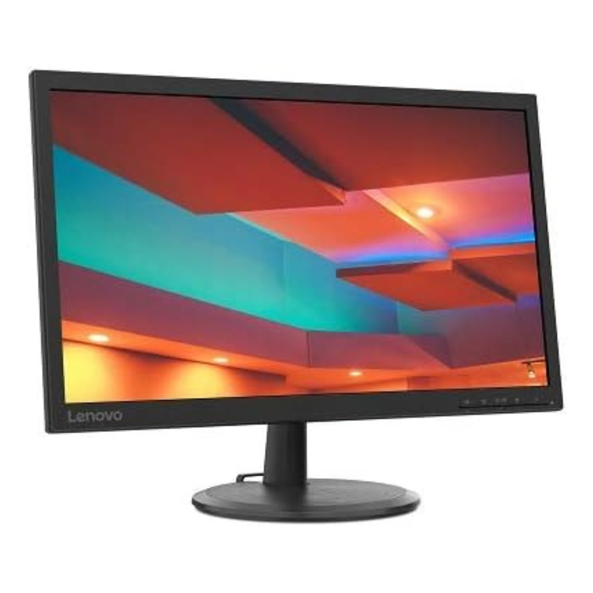 LENOVO C22-20  21.5 Inch FHD Monitor, (1920x1080) TN Display,Response Time 5 ms, Refresh Rate 75 Hz, Vga+Hdmi, Cable Included VGA 1Yrs Black