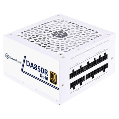 SilverStone DA850R Fully Modular Power Supply, 80 PLUS Gold, 850W ATX 3.0 & PCIe 5.0, Active PFC, Silent 120mm Fan, Advanced Protections, 12V-2x6 PCIe Connector, White