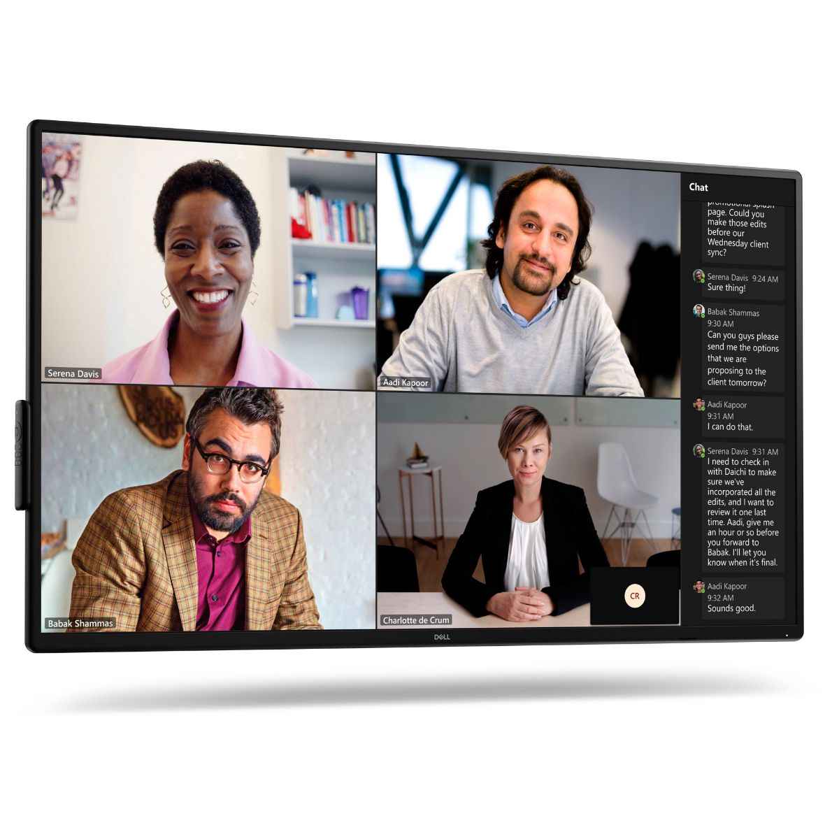 Dell Conference Room Monitor, 55" IPS Display, 4K UHD Resolution, 60Hz Refresh Rate, 8ms (GtG) Response Time, 1.07b Color Display, Flicker-Free, Anti-Glare, Black | 210-BNTN