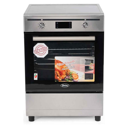 Terim TERIC66ST Freestanding Electric Cooker – Induction, 60 cm Width, Stainless Steel/Black Finish