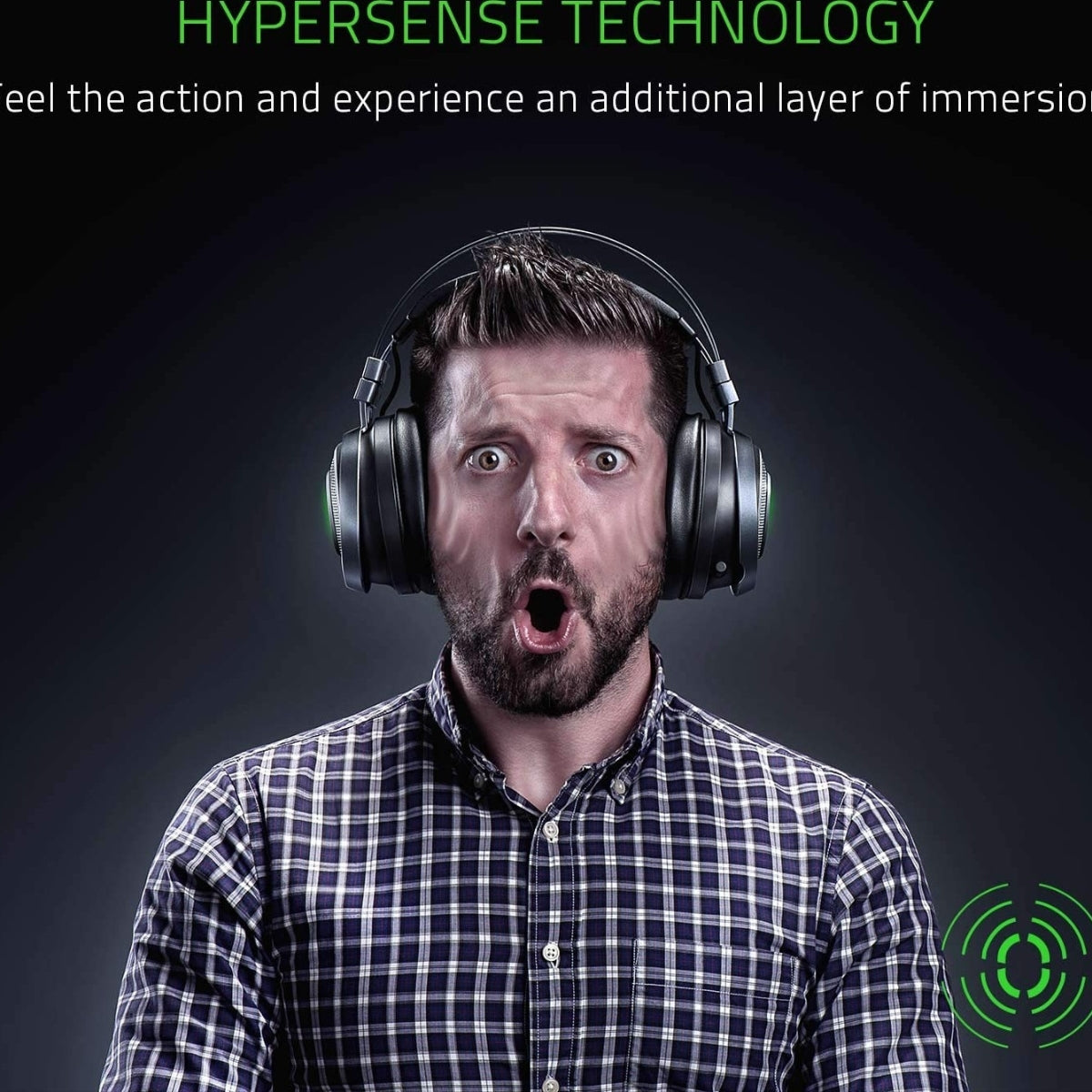 Razer Nari: Thx Spatial Ultimate Wireless Audio Gaming Black Headset RZ04-02670100-R3M1, Audio 2.4Ghz, Works With PC, PS4, Xbox One, Switch, &amp; Mobile Devices