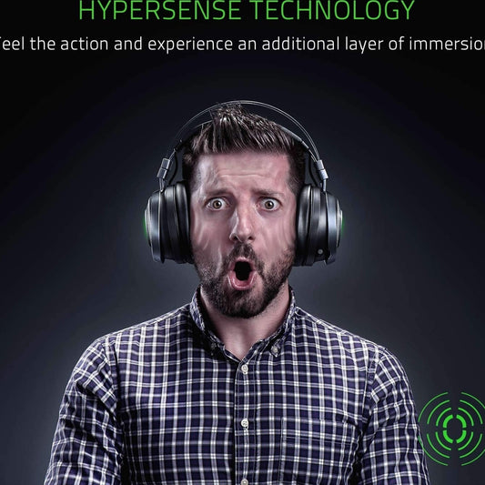 Razer Nari: Thx Spatial Ultimate Wireless Audio Gaming Black Headset RZ04-02670100-R3M1, Audio 2.4Ghz, Works With PC, PS4, Xbox One, Switch, &amp; Mobile Devices