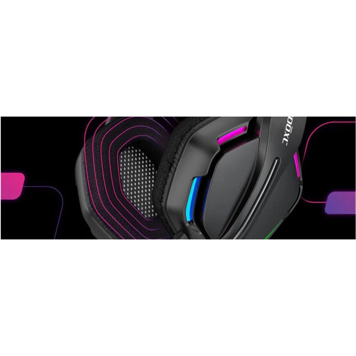 AXGON AX2GHE1 Ergo LED Gaming Headset – Noise-Canceling Mic, Immersive Sound, RGB Lighting