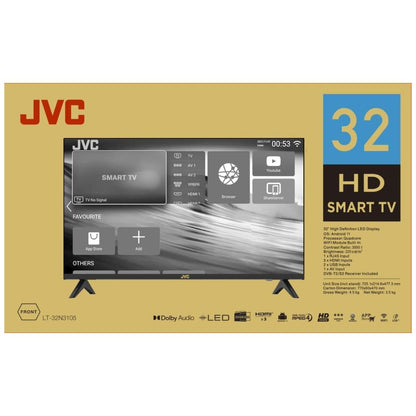 JVC LT32N3105 32-Inch Full HD Smart LED TV | Android TV | Google Play | Chromecast | HDR10 | LT-32N3105