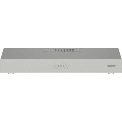 Gorenje WHU629ES/S Undercabinet Cooker Hood, 60cm, High Extraction Rate, Re-Circulating &amp; Ducted Ventilation, Quiet Operation, LED Lighting, Silver