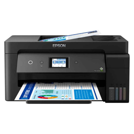 Epson EcoTank L14150 All-In-One Inkjet Printer, Compact A3 Printer, Precision Core Print Head, 3.3pl Droplet Size, 400 Nozzles Black, 128 Nozzles Color, Black | C11CH96403DA