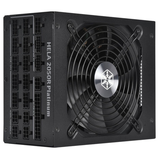 SilverStone HELA 2050R Platinum Fully Modular Power Supply, 2050W Power, Cybenetics Platinum Certified, Active PFC, All Japanese Electrolytic Capacitors, Black