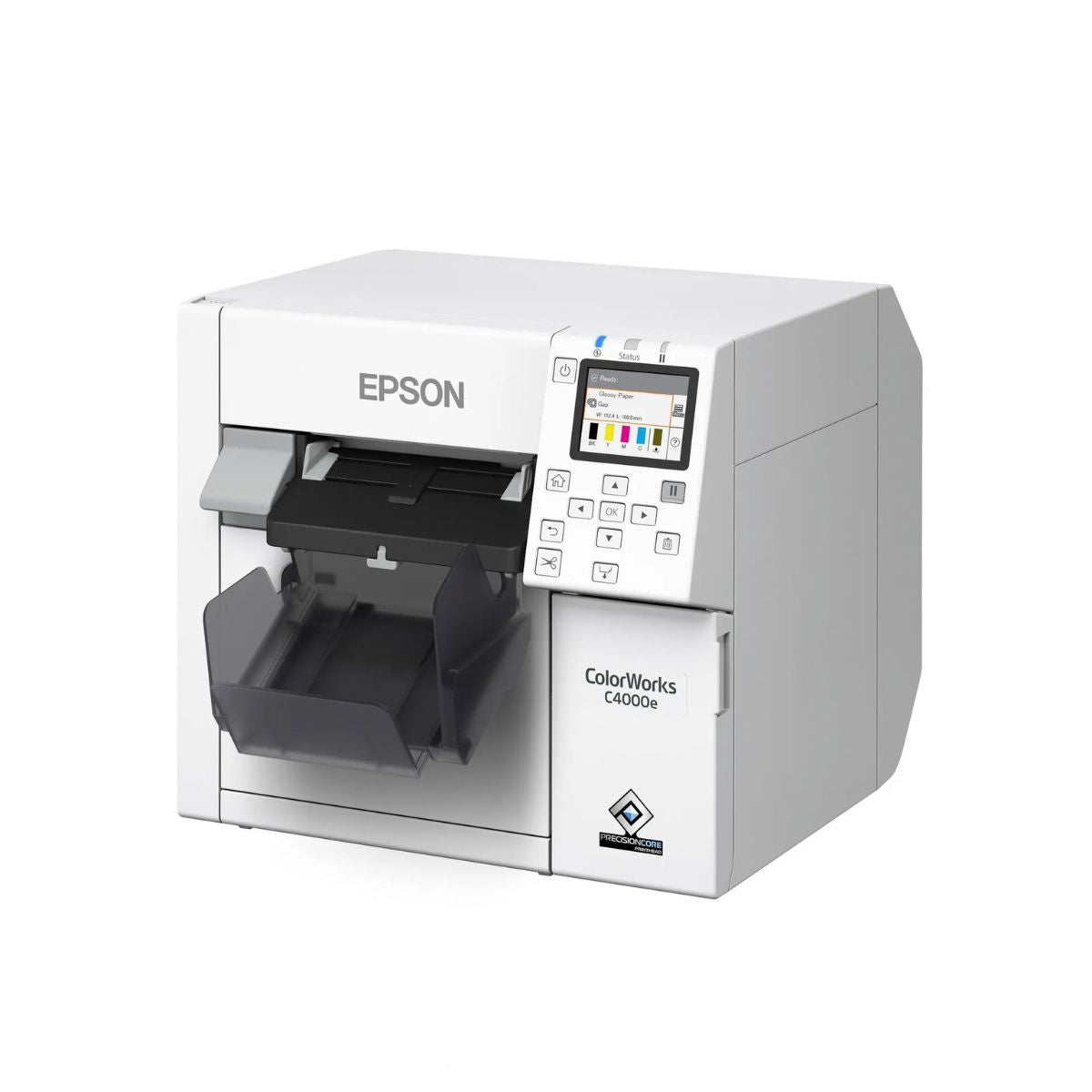 Epson ColorWorks C4000e (BK) Colour Label Printer | 1200 x 1200 DPI | 100 mm/s | USB | Autocutter | C31CK03102BK