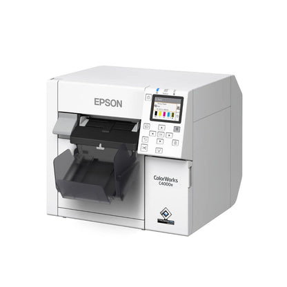 Epson ColorWorks C4000e (BK) Colour Label Printer | 1200 x 1200 DPI | 100 mm/s | USB | Autocutter | C31CK03102BK