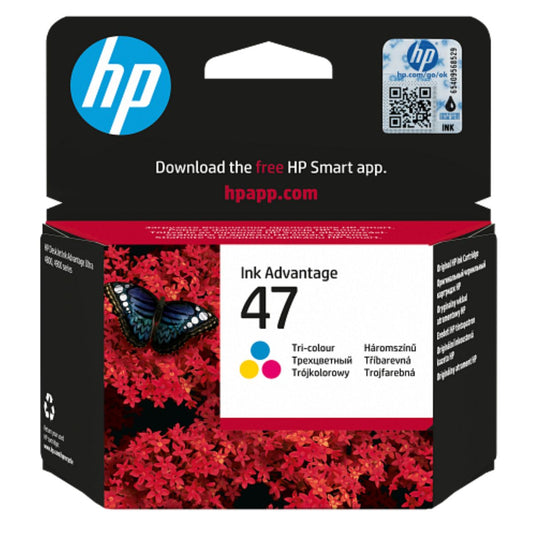 HP 47 Original Ink Cartridge – Black & Tri-Color, Works with HP DeskJet Ultra Ink Advantage