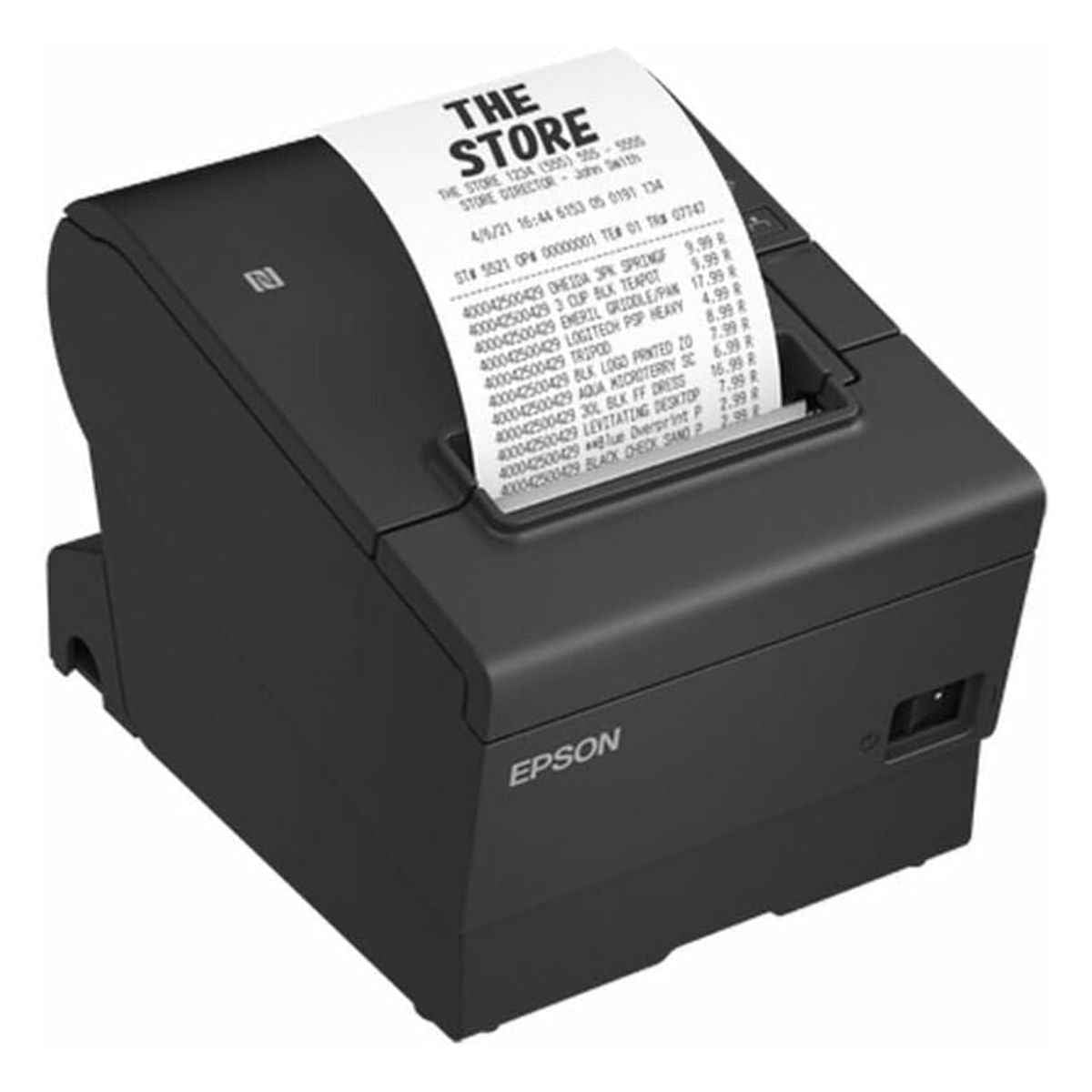Epson TM-T88VII POS Receipt Printer | 500 mm/sec Print Speed | USB, Serial & Ethernet Connectivity | Thermal Receipt Printer | Black | C31CJ57112A0
